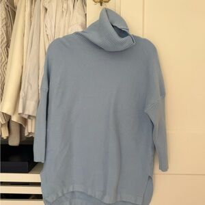 Light Blue Turtleneck Sweater